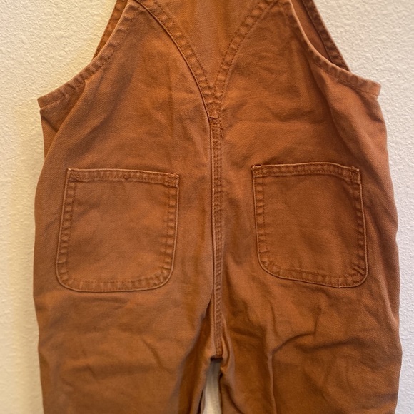 Carhartt Tan Cotton Canvas One-Piece Bib Overalls Baby Size 18M Unisex Preowned - Picture 10 of 11